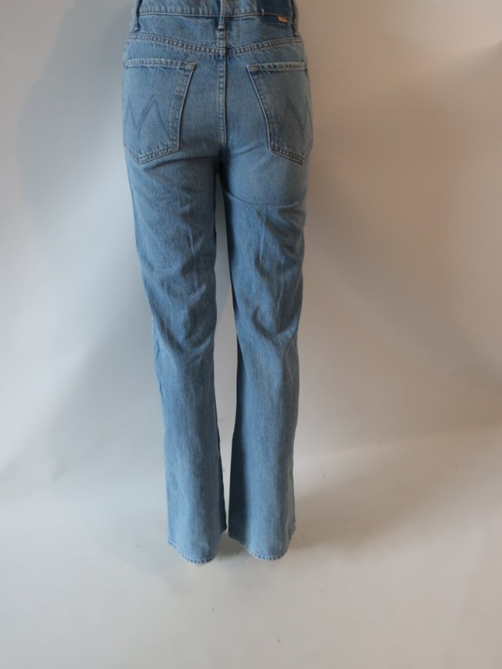 Womens MOTHER Superior Tied Up Maven Blue Jeans 26 - Picture 8 of 11